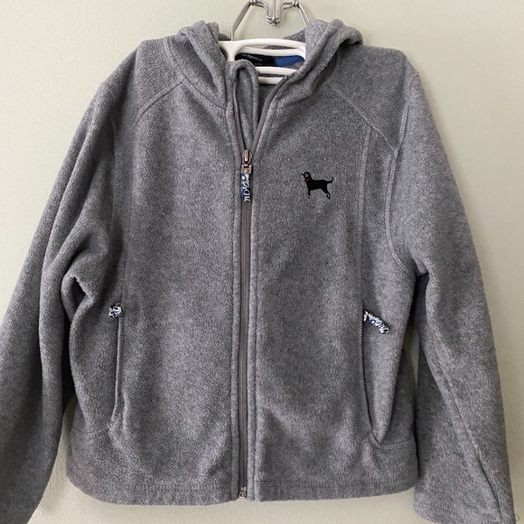 The Black Dog Shirts & Tops The Black Dog Gray Fleece Zippered